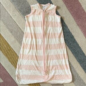 Burt's Bees Pink and White Striped Sleep Sack